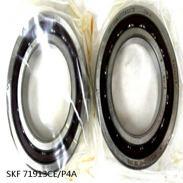 71913CE/P4A SKF Super Precision,Super Precision Bearings,Super Precision Angular Contact,71900 Series,15 Degree Contact Angle